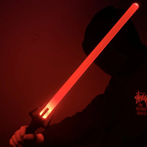 Espada láser RGB de 80 cm, juguete de sable de luz, 7 colores cambiantes, fuentes de sonido para niños, Force FX FOC Blaster, juguete de espada láser Jedi, regalo
