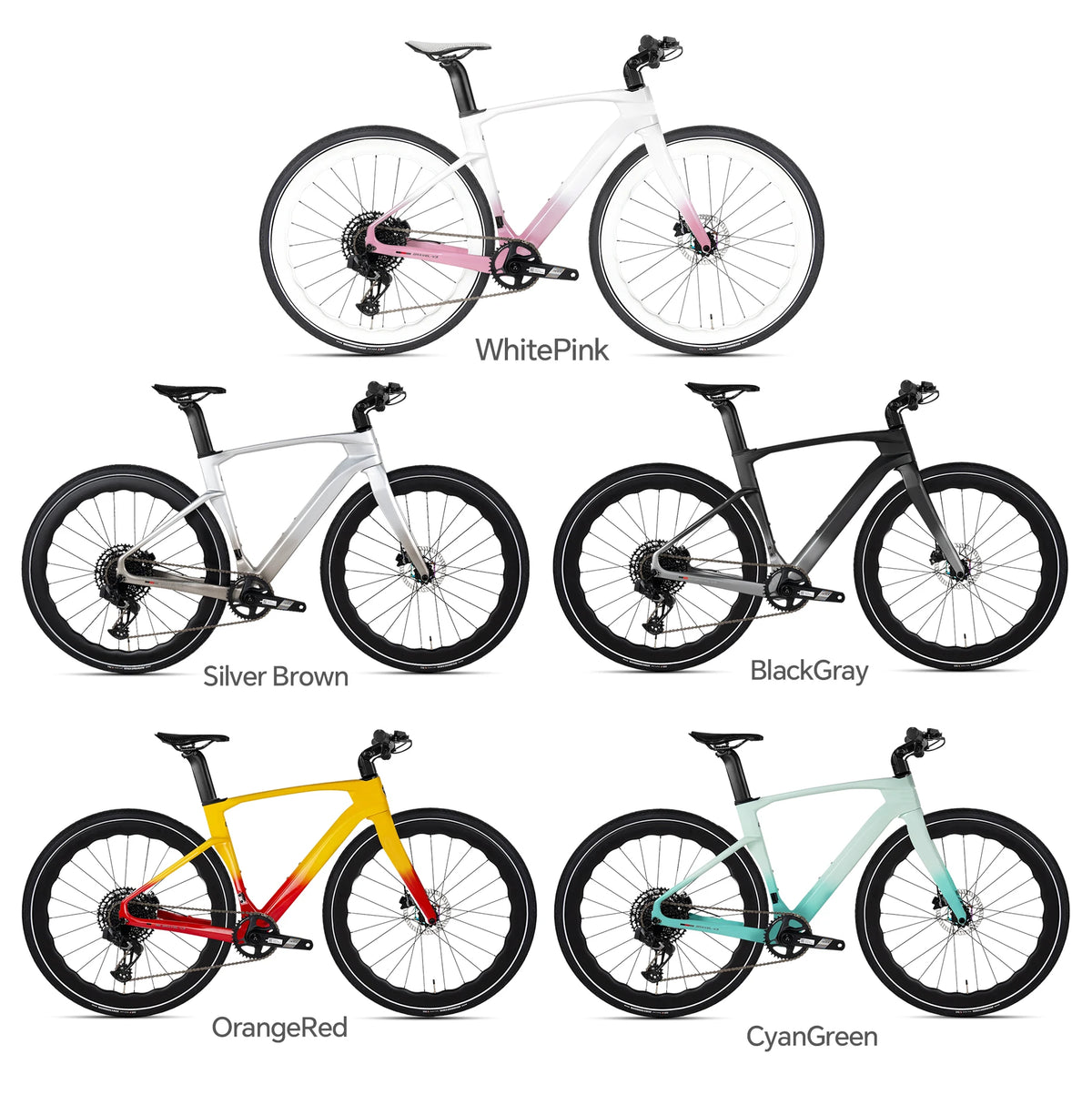 Bicicleta de gravel para carretera TWITTER de carbono, 24 velocidades, cuadro de fibra de carbono, frenos de disco hidráulicos, bicicleta de montaña, bicicleta urbana unisex para todo terreno