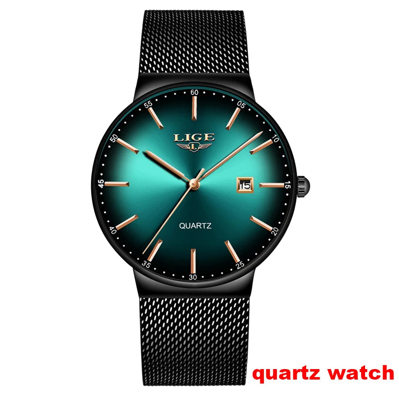 Reloj de pulsera mecánico automático LIGE 2026 para hombre, reloj de lujo de marca superior con tourbillon, reloj de moda para hombre, resistente al agua para negocios
