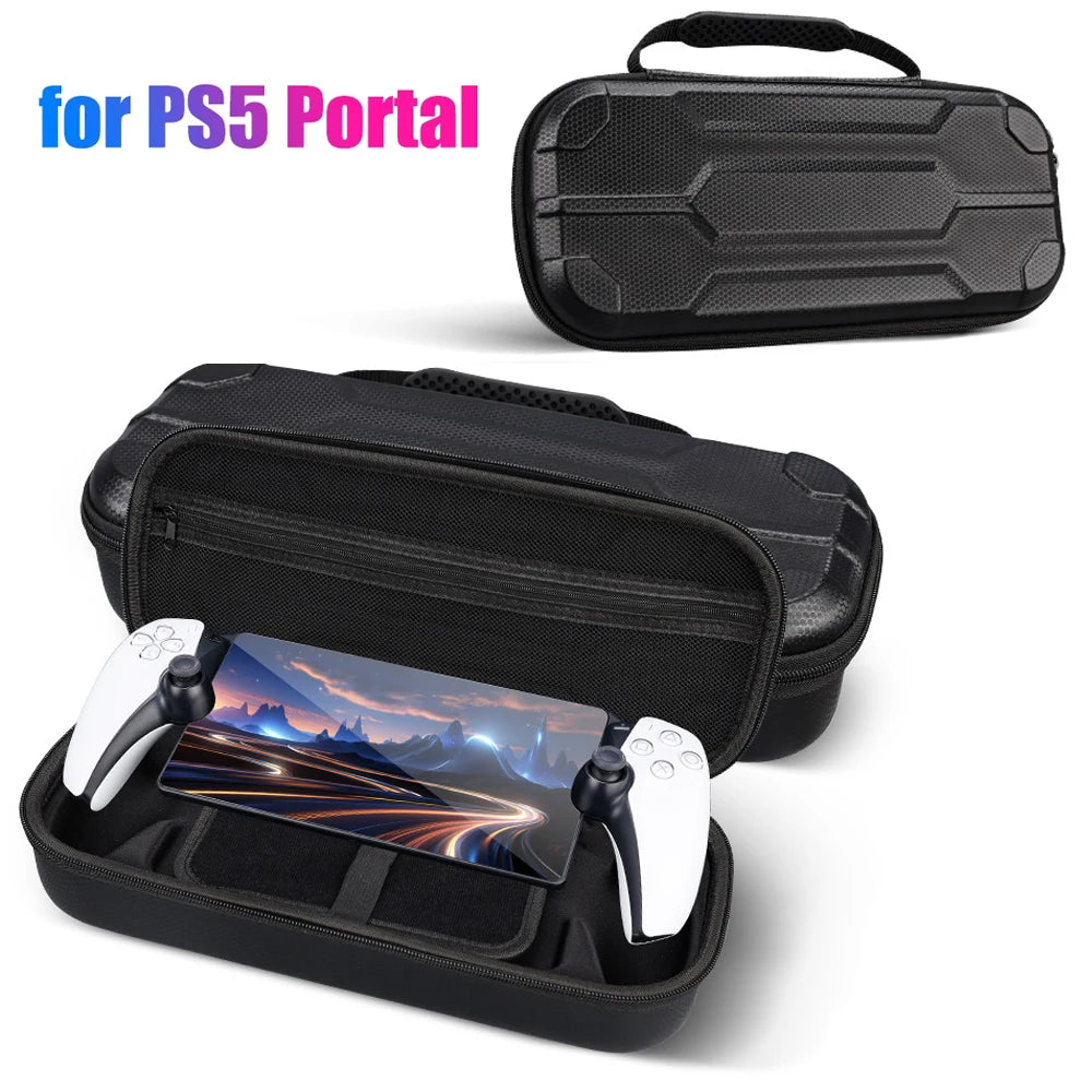 Estuche de transporte para Sony PS5 PlayStation Portal, funda protectora a prueba de golpes, bolsa de almacenamiento portátil, carcasa para accesorios PS Portal