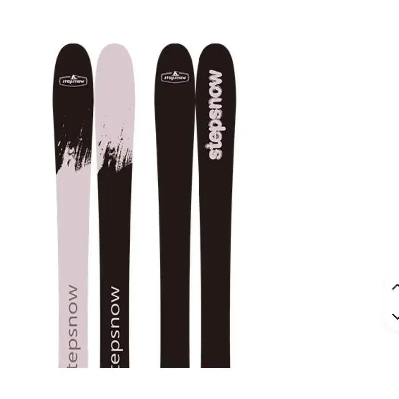 Nuevos Esquís Alpinos Freestyle de 133 cm para Niños, Construcción Ligera con Capuchón, Material de Madera, Fáciles de Manejar, para Todas las Montañas y Pistas