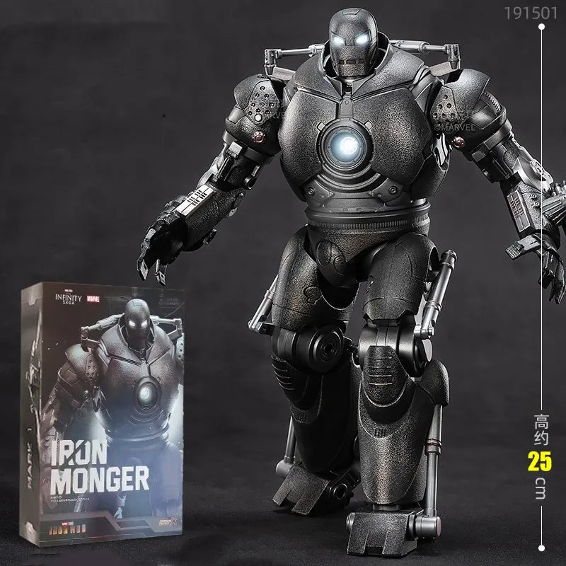 Original ZDTDS Iron Man Tony Stark Whiplash Blacklash Iron Monger MK3 colección de figuras de acción película modelo muñeca juguetes regalos de navidad