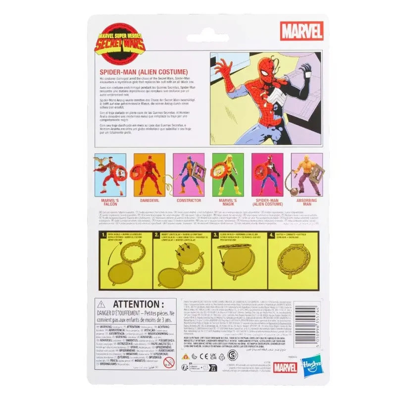 En stock: Hasbro Marvel Legends Secret Wars, modelos de disfraces de Spider-Man y alienígenas, juguetes de anime y películas, figuras de acción, regalos, pasatiempos.