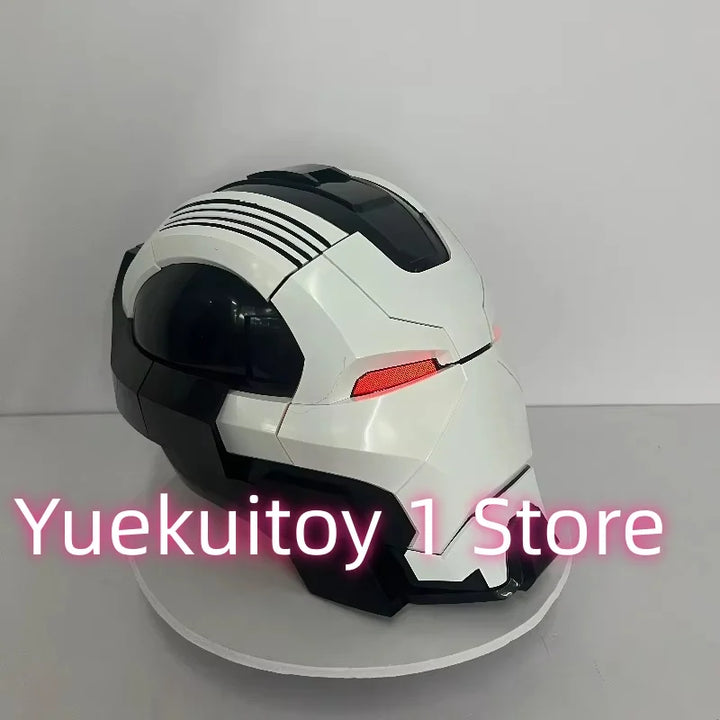 Casco de Iron Man 1:1 Mk5 Mk50 Mk17, Casco Deformable con Control de Sonido, Modelo Coleccionable, Juguete, Regalo de Cumpleaños o Festival
