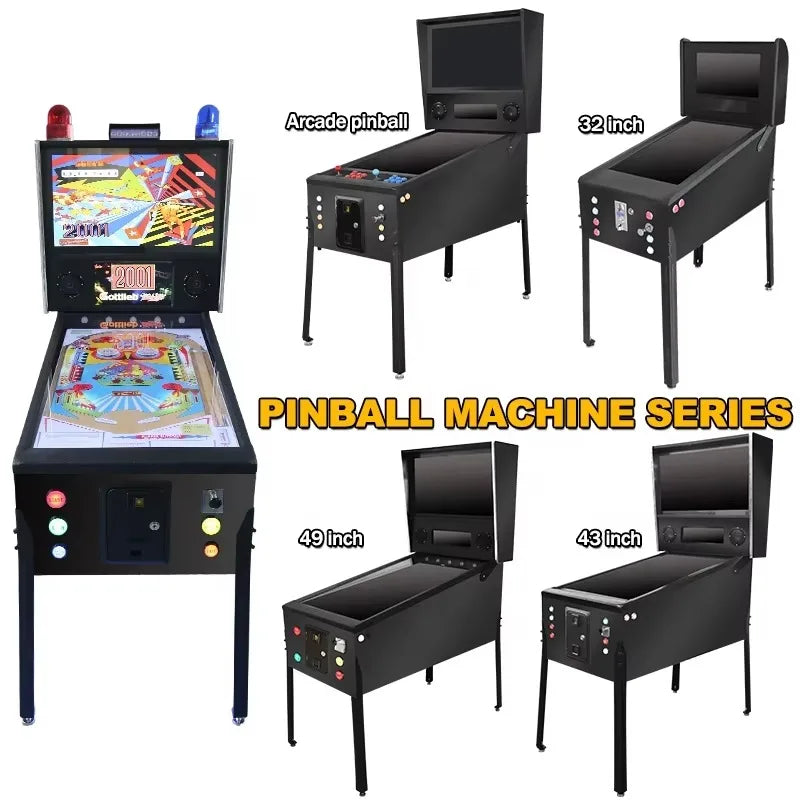 Máquina de Pinball Virtual con Force Feedback Completo, Luces Intermitentes, Solenoides de Empuje y Motor Vibrador Personalizable - ¡Gran Venta 2026!