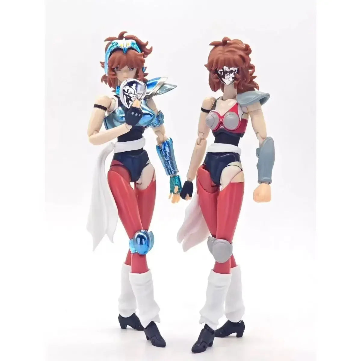En stock: Figura de acción de los Caballeros del Zodíaco, Silver Knights, modelos de Saint Seiya Myth Cloth EX Ophiuchus Shaina, Eagle Marin y Cashios de JM.MST