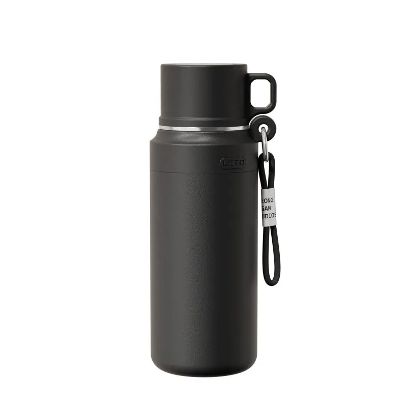 Nueva Botella de Agua de Acero Inoxidable para Exteriores, Termo Aislado de Doble Pared y Gran Capacidad, Termo Portátil para Viajes y Senderismo