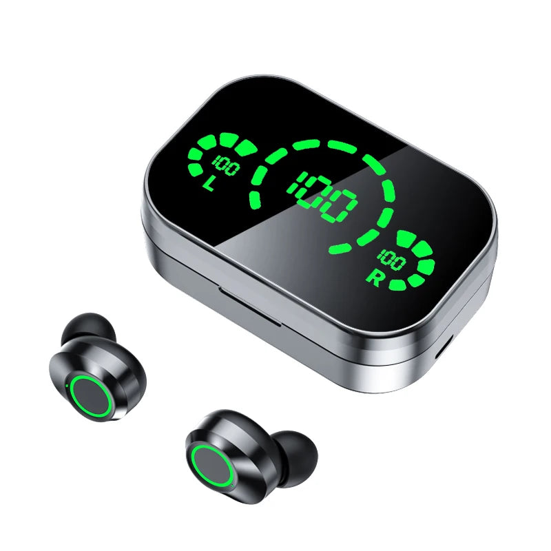 NEW TWS Wireless Bluetooth Headset with Mic Earbuds Charger Box LED Fone Bluetooth Earphones Wireless Headphones