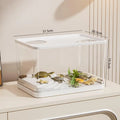 【E】Mini pecera de PET transparente, acuario hidropónico resistente a caídas con tapa, tanque ecológico de escritorio para el hogar, acuario fácil de mantener para tortugas