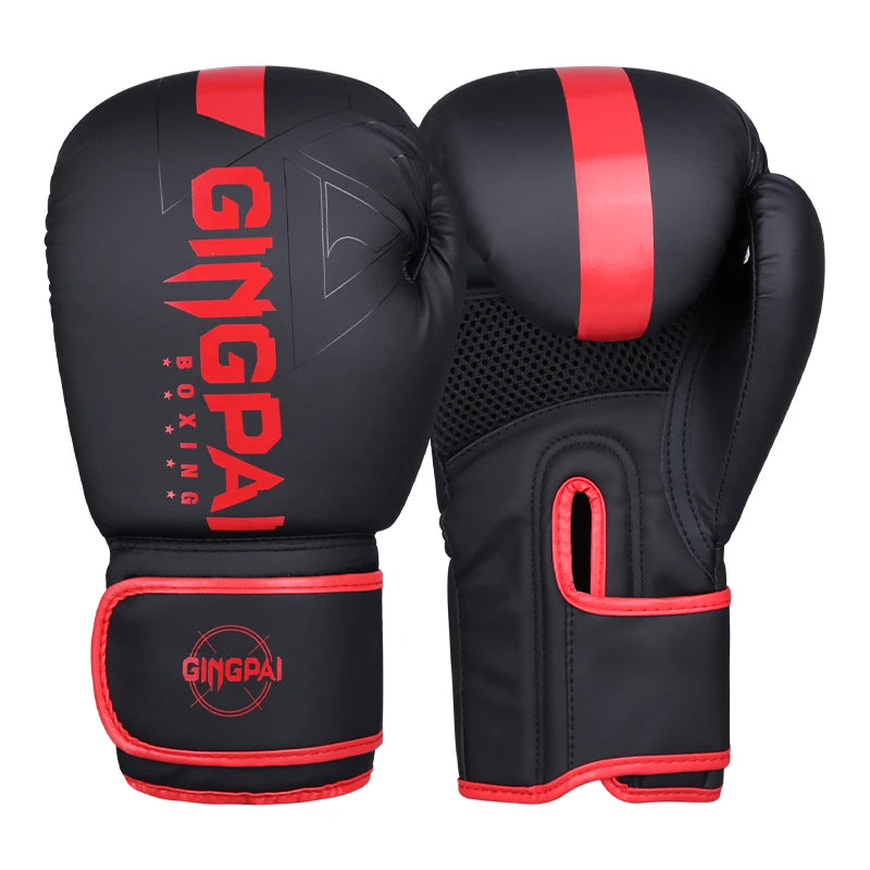 Guantes de boxeo profesionales de 6/8/10/12/14oz PU Muay Thai MMA profesión Kickboxing adultos bolsa de arena guantes de entrenamiento equipo