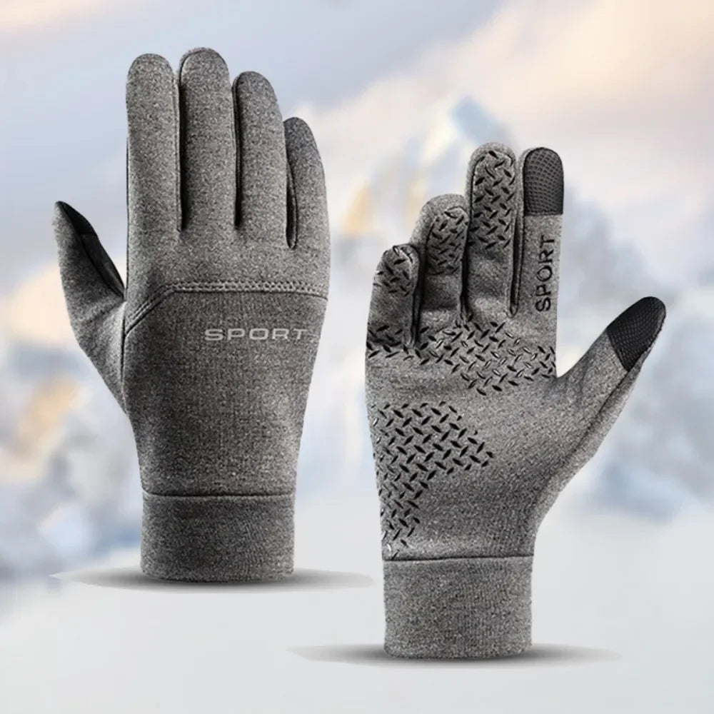Guantes cálidos de invierno, impermeables, con pantalla táctil, antideslizantes, para montar en motocicleta, suministros para exteriores, para pescar, esquiar y correr