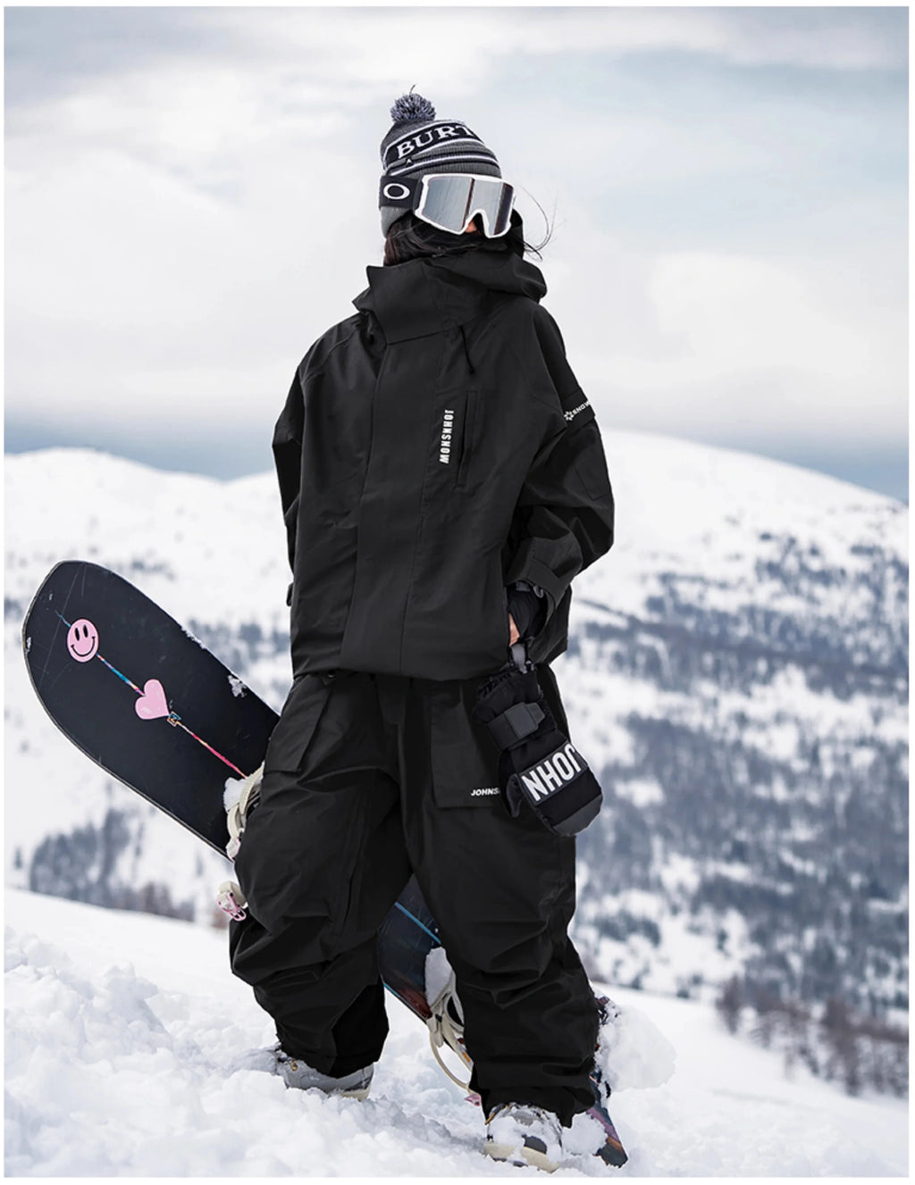 John Snow trajes de esquí de invierno para hombres y mujeres al aire libre impermeable transpirable cálido traje de snowboard conjuntos chaqueta y pantalón de esquí