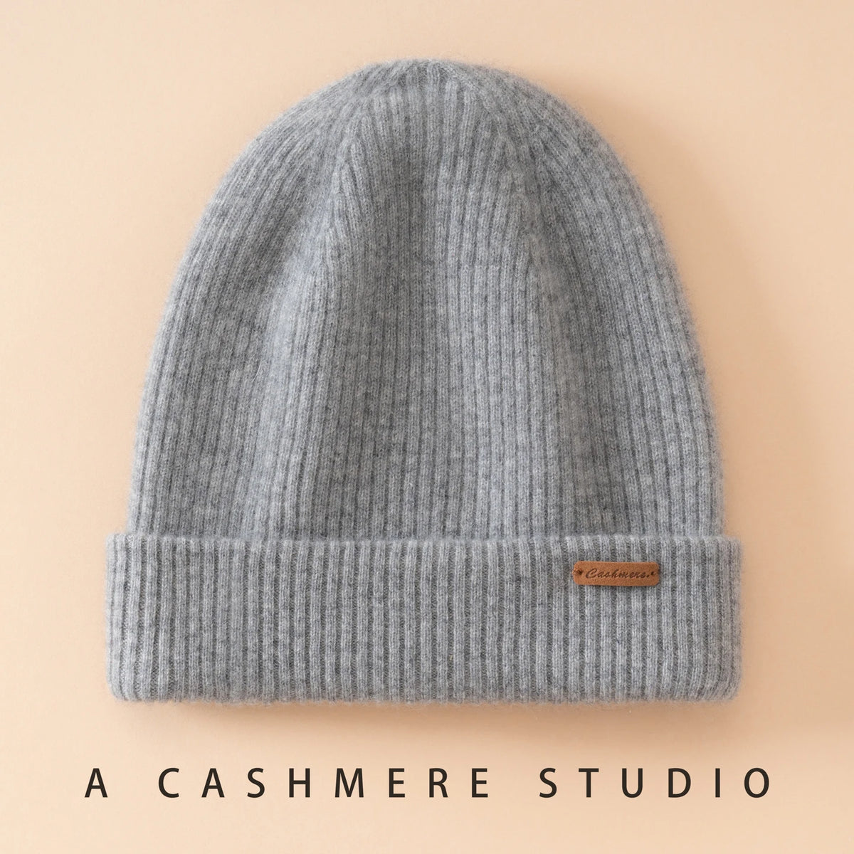 Gorros de invierno para mujeres/hombres, gorro informal para exteriores, gorro de punto de dos capas, gorros cálidos de 100% de Cachemira, gorro grueso para senderismo Unisex