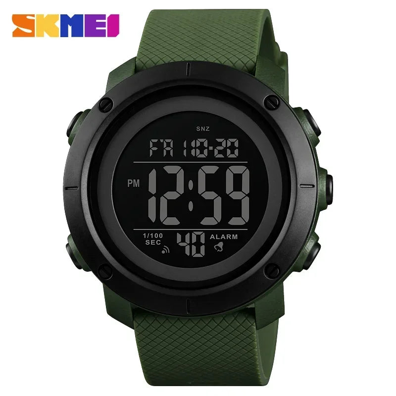 Reloj digital deportivo impermeable SKMEI 1426 para hombre, cronómetro, pantalla LED electrónica, relojes de pulsera para hombre, Reloj Masculino 1416