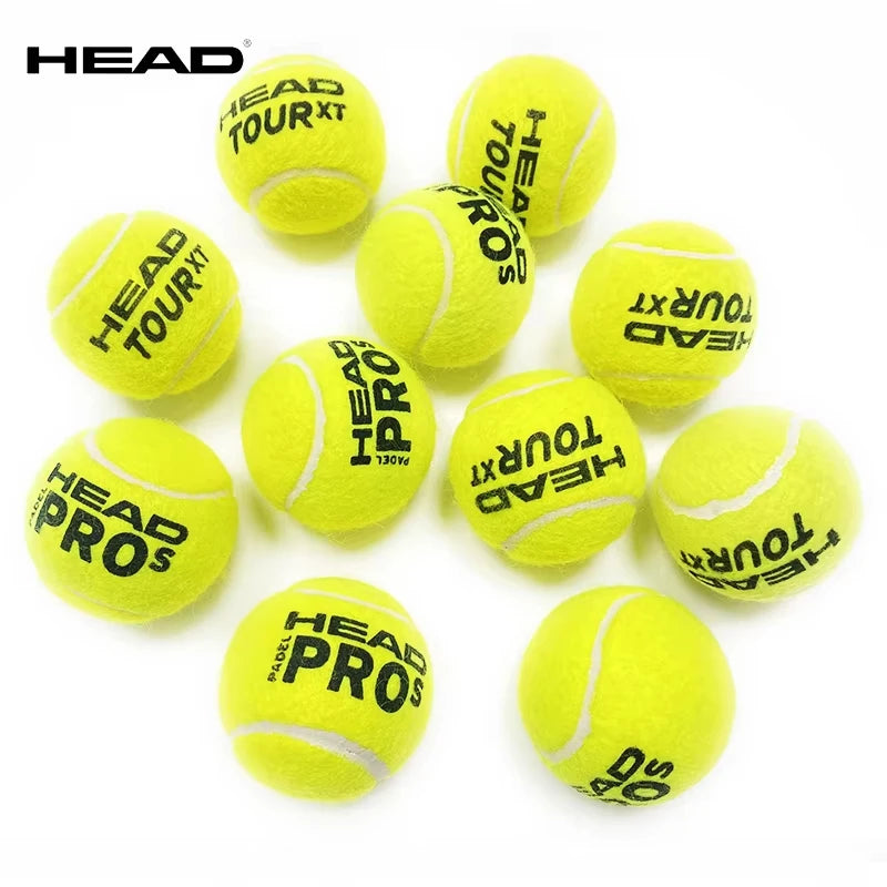 Pelota de tenis HEAD, pelotas de entrenamiento de goma y lana, pelotas de partido de alta elasticidad, tenis duraderos (modelo aleatorio), 3/6/9 Uds.
