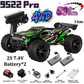 WLtoys 9522 Pro, Auto de Carreras Profesional a Escala 1:16, 85 Km/h, 4WD, Vehículo a Control Remoto sin Escobillas, Tipo Drifting Todoterreno