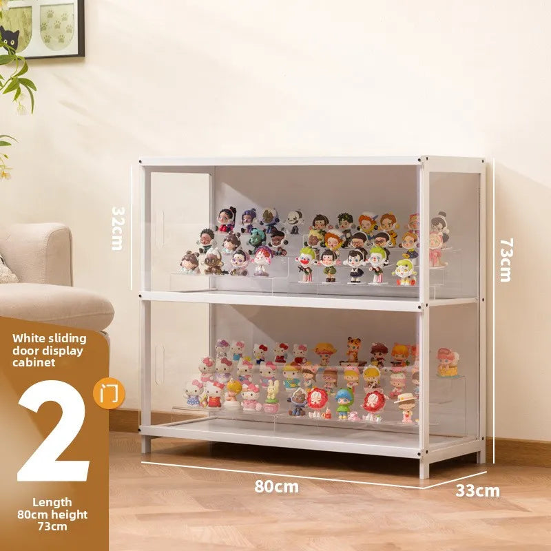 Vitrina expositora multifuncional para el hogar, caja transparente a prueba de polvo para modelos de juguete y figuras de colección (blind box)