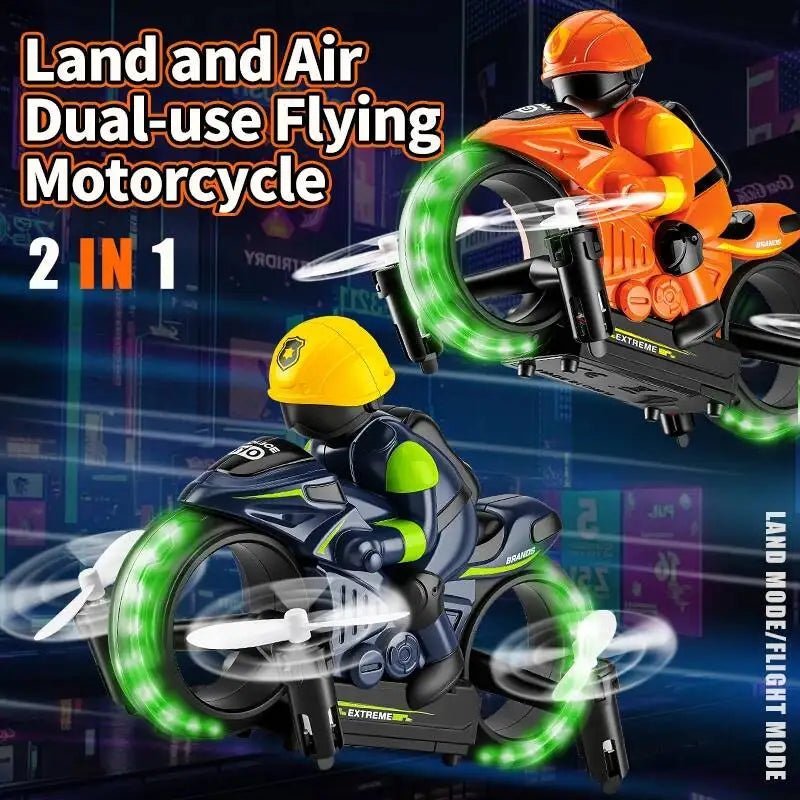 JJRCH141 2-in-1 Remote Control Car, Remote Control Aircraft, 360-Degree Rotation, Headless Mode, Children's Electric Aircraft