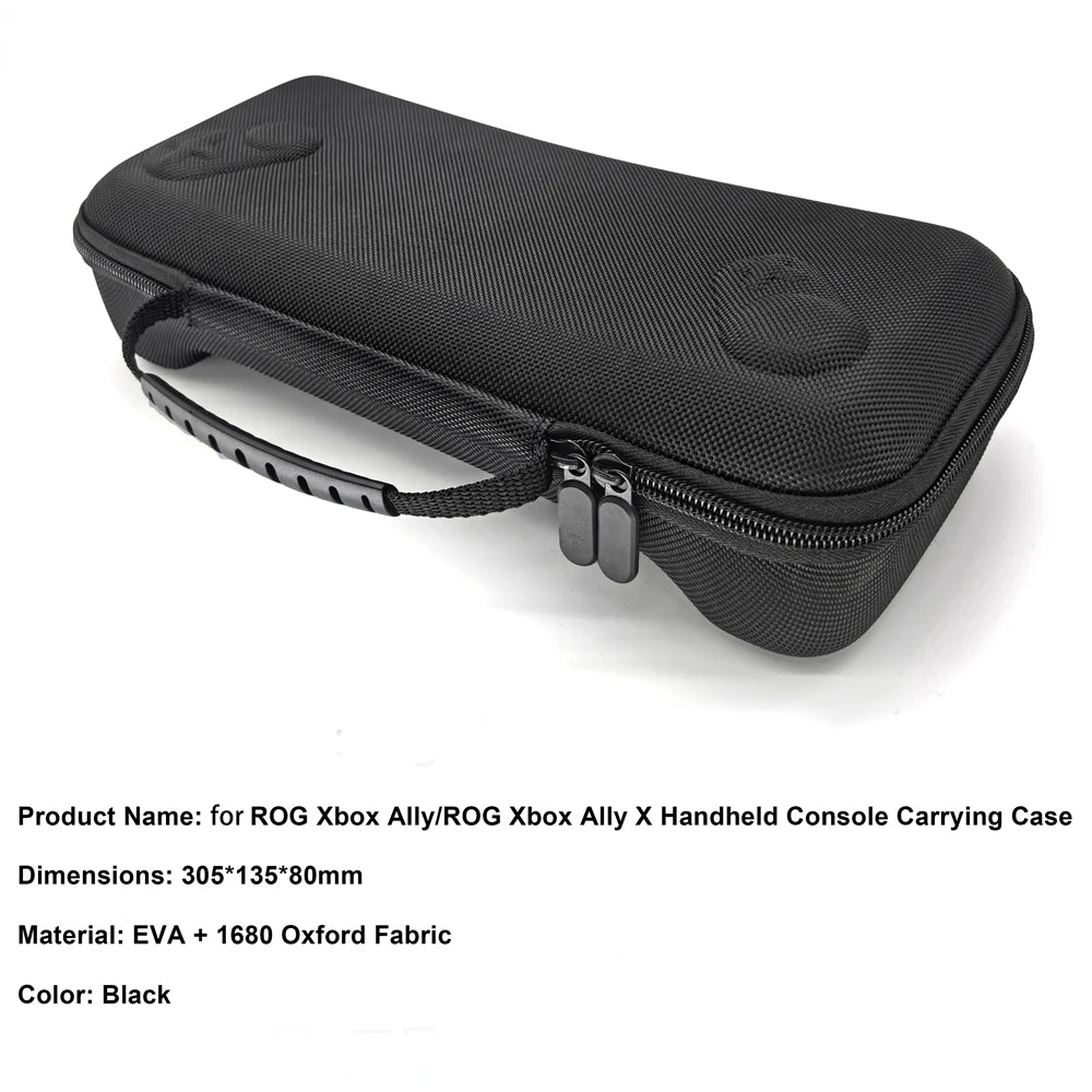 Funda portátil para transportar la ROG XBOX Ally/ROG XBOX Ally X, fabricada con tela Oxford y EVA, bolsa de almacenamiento para consolas de videojuegos, accesorios para juegos resistentes a caídas.