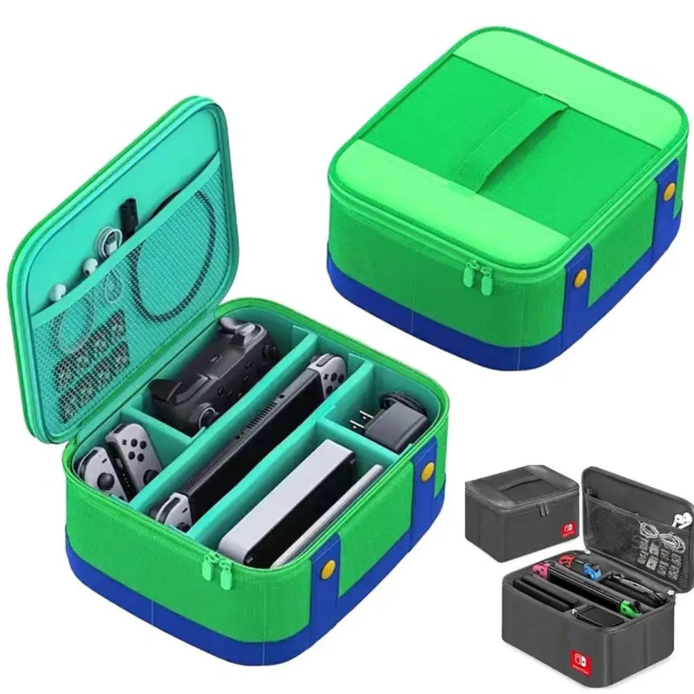 Funda protectora de transporte grande para Nintendo Switch OLED Console Pro controlador bolsa de almacenamiento de viaje funda para accesorios de interruptor