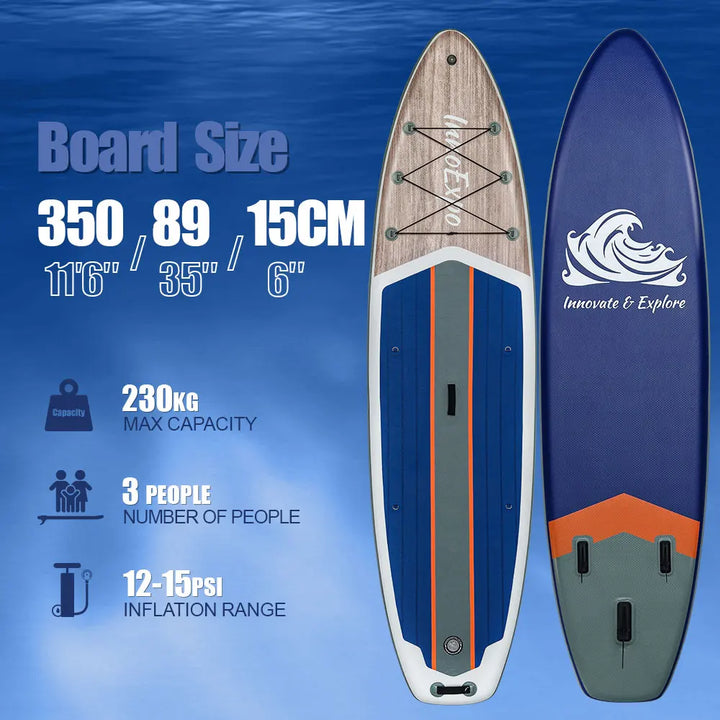 Tabla de Paddle Surf Inflable InnoExpo, Tabla de Surf, Tabla de SUP, Antideslizante, para Deportes Acuáticos