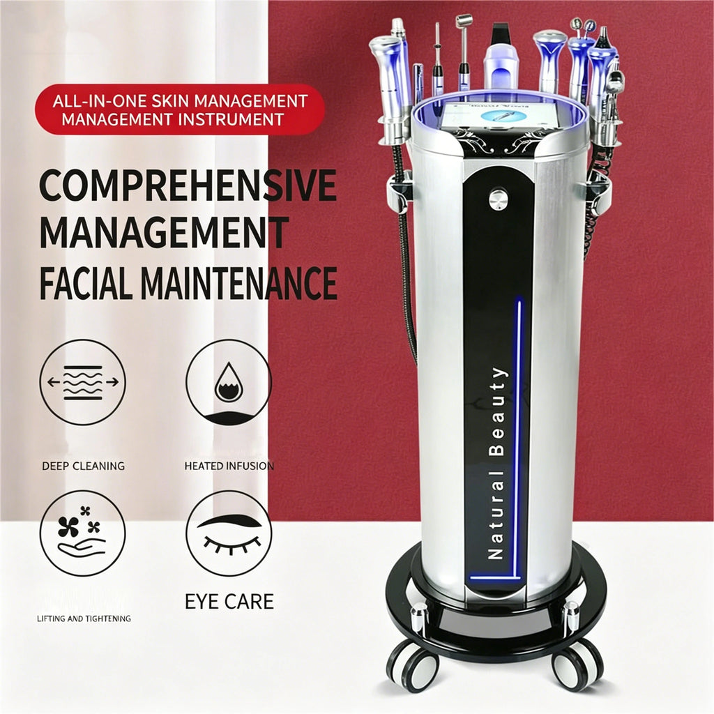Máquina Multifuncional de Rejuvenecimiento Facial con Agua, Máquina de Cuidado y Limpieza de la Piel, Limpieza Profunda y Blanqueamiento de la Piel, Adecuada para
