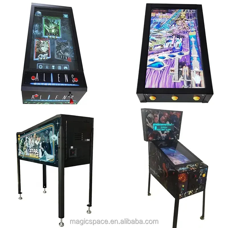 Máquina de Entretenimiento de Pinball Virtual 3D 4K, Máquina de Pinball Mecánica que Funciona con Monedas, Máquina de Juegos de Arcade en Venta