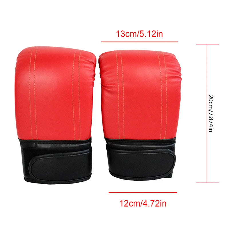 Guantes de boxeo Unisex, manoplas de cuero PU, Protección deportiva, entrenamiento de boxeo, hombre y mujer