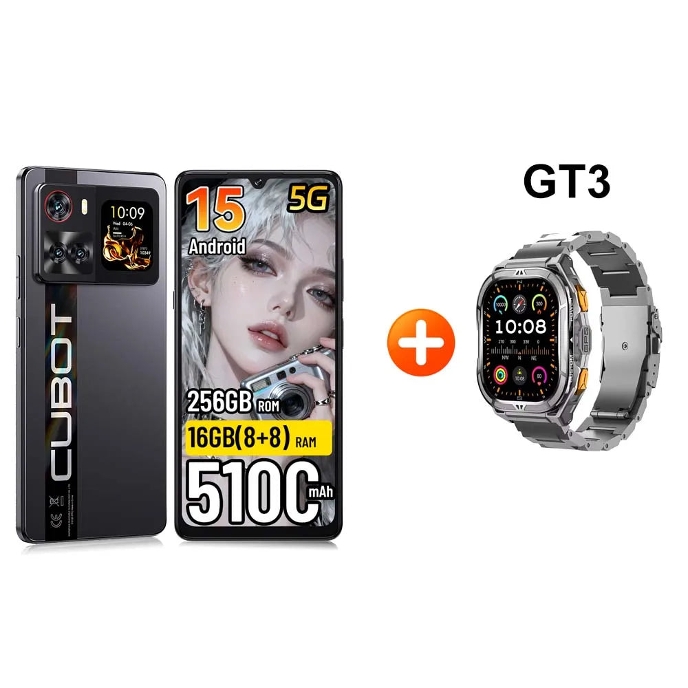 [Envíos desde Polonia] Cubot X100 Android 15 5100mAh 33W NFC Smartphone 5G 6.88" 16GB(8+8) RAM 256GB ROM Teléfono Móvil 64MP