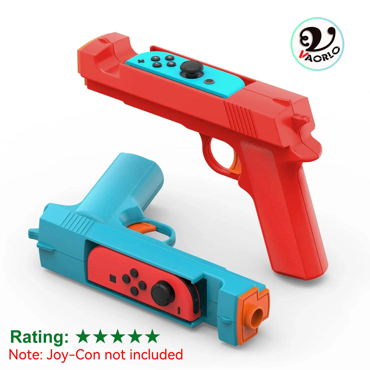 Nuevo para NS Switch, mango pequeño para juego de disparos, empuñadura de pistola, interruptor OLED, controlador izquierdo y derecho, mango de pistola, 2 paquetes de accesorios para juegos