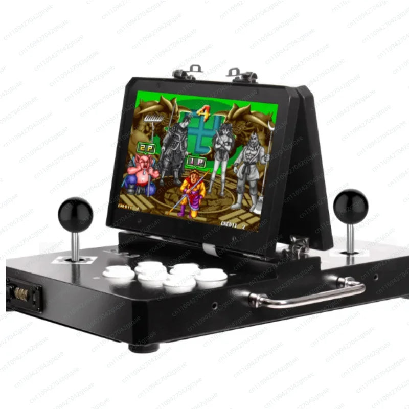 Consola de Juegos Arcade Portátil Plegable con Pantalla Dual y Joystick, Máquina Todo en Uno para Entretenimiento en el Hogar