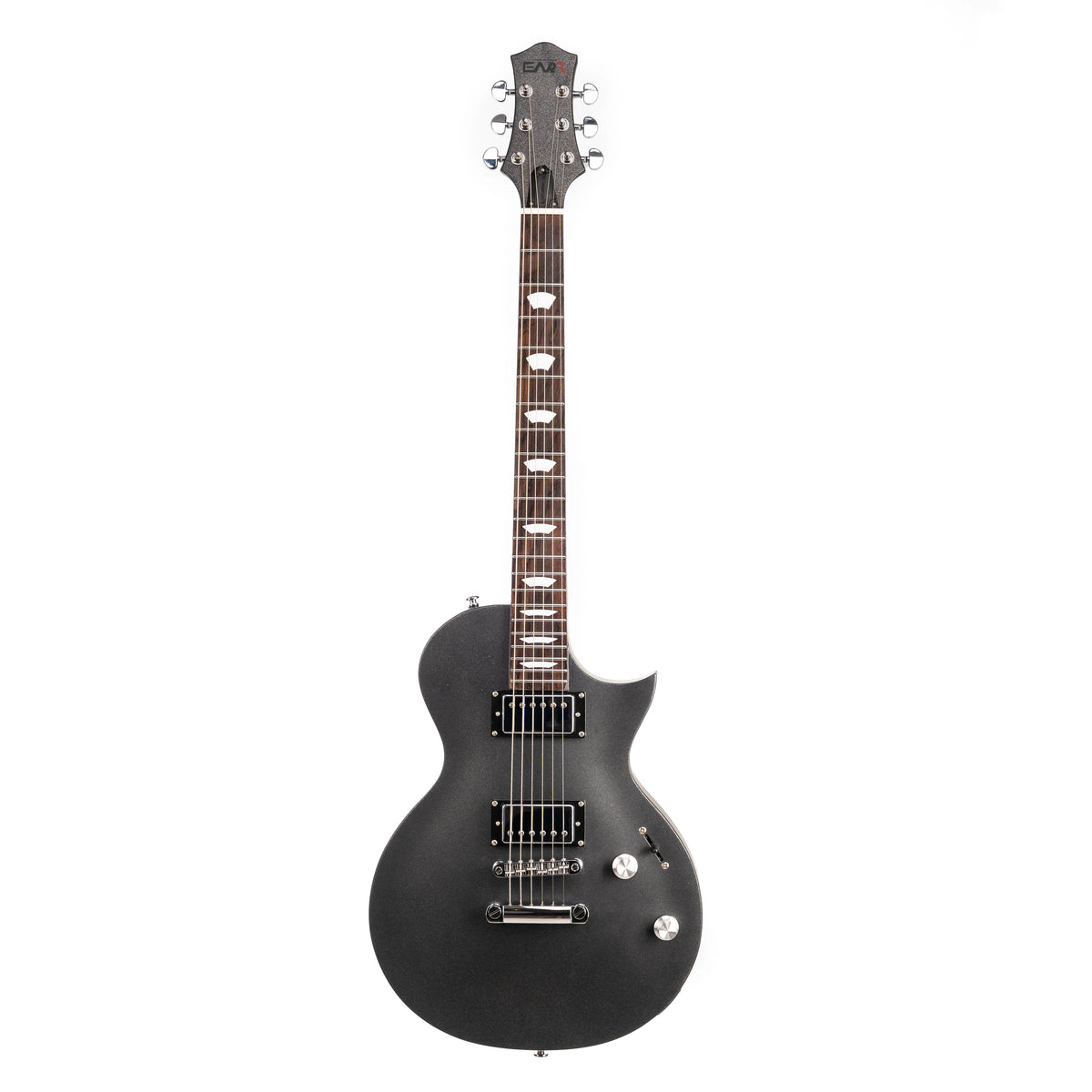 EART-guitarra eléctrica EGLP-610, cuerpo de caoba asado, juego de madera en junta de acero inoxidable 22F, diapasón de palisandro de la India