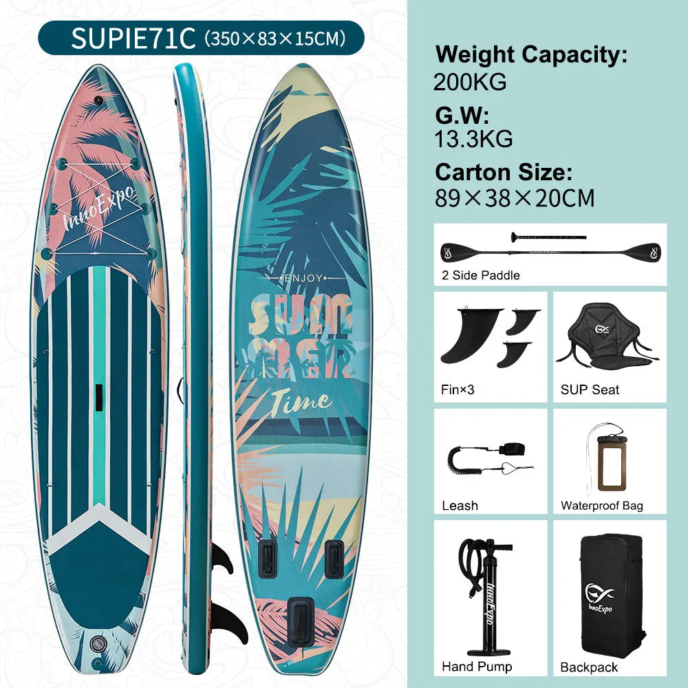Tabla de Paddle Surf Inflable InnoExpo, Tabla de Surf, Tabla de SUP, Antideslizante, Deportes Acuáticos, Tabla de Paddle Surf ISUP