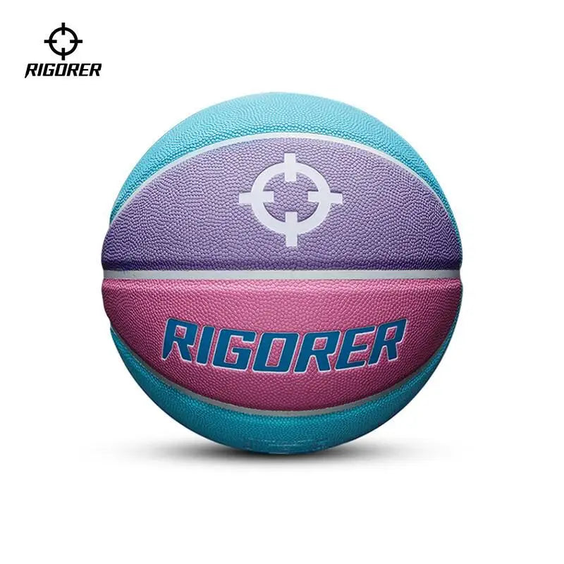 RIGORER Balón de baloncesto para interiores y exteriores, resistente al desgaste, antideslizante, de cuero PU, tamaño 7, balón estándar para entrenamiento de competición
