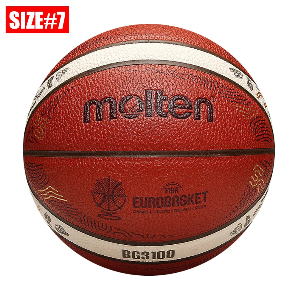 2025 nuevas pelotas de baloncesto fundidas tamaño oficial 7/6/5 PU resistente al desgaste juego de entrenamiento de baloncesto interior al aire libre hombres baloncesto