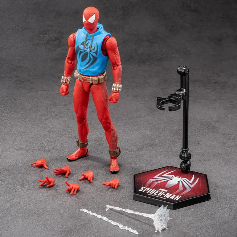 ZD Toys Marvel Avengers Iron Man Figura de acción MK3 MK6 MK50 Spider-Man: No Way Home Scarlet Spider Figura de acción coleccionable Regalo