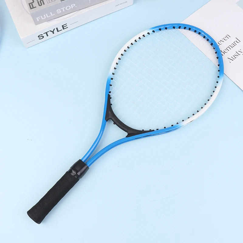 1 Raqueta de Tenis Profesional, Raqueta de Tenis Elástica de 3 Capas de Goma, Raqueta de Tenis para Niños, Entrenamiento Interactivo Padres-Hijos, Absorción de Impactos