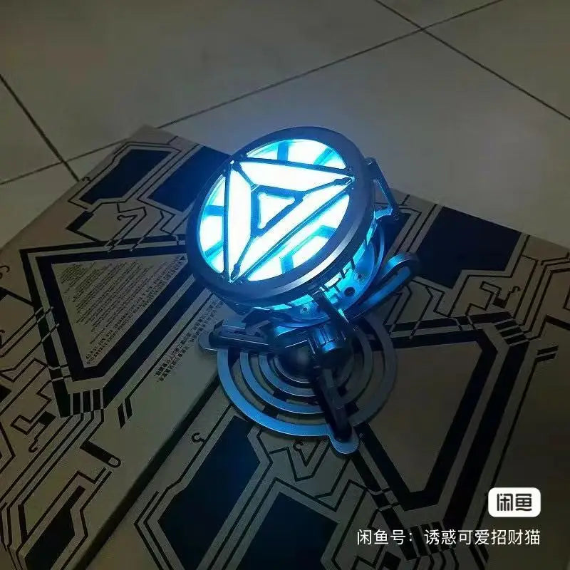 Reactor Mk50 1:1, Lámpara de Pecho Portátil, Réplica del Arc Reactor de Tony Stark, Figura con Luz LED, Regalo de Cumpleaños