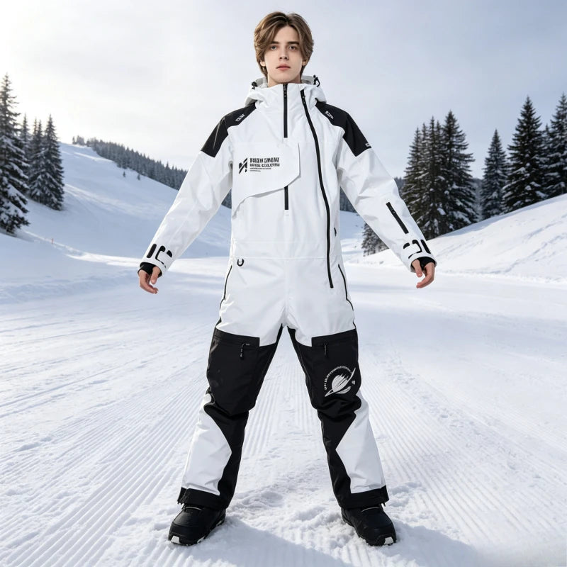 Traje de Esquí Unisex de una Pieza, Modelo 2026, Impermeable, Cálido y Resistente al Viento, para Adultos, para Snowboard, Deportes de Invierno al Aire Libre