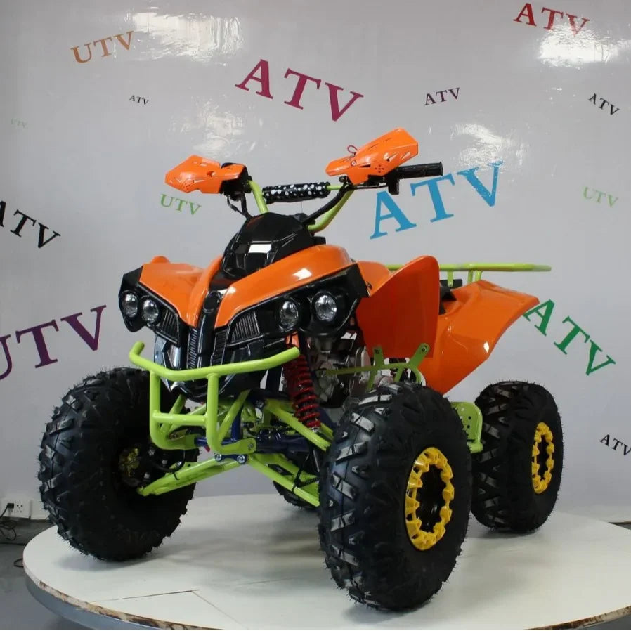 ATV Eléctrico de Nieve de 125 cc, 4x4, Motocicleta Todoterreno de Montaña, Rendimiento Fuera de Carretera