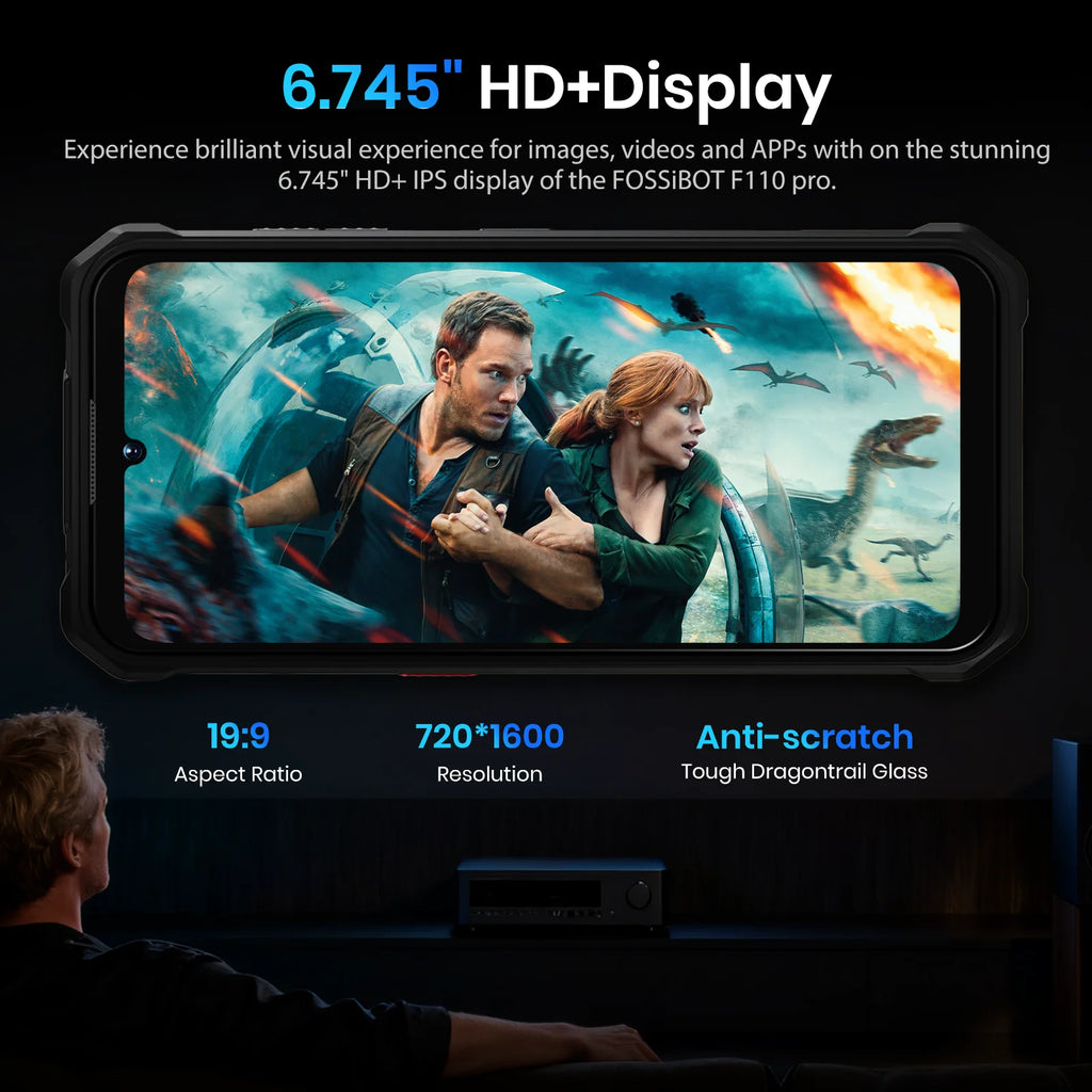 NUEVO Teléfono Robusto Fossibot F110 Pro 5G 2025 Dimensity 6300 5G 8GB+128GB Cámara 50MP+8MP Pantalla de 6.75 pulgadas Batería de 10000mAh Android