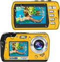 Cámaras digitales subacuáticas 4K, grabadora de vídeo de 56mp, antivibración, Selfie, IPS, pantallas duales, 10 pies, resistente al agua para snorkel y natación