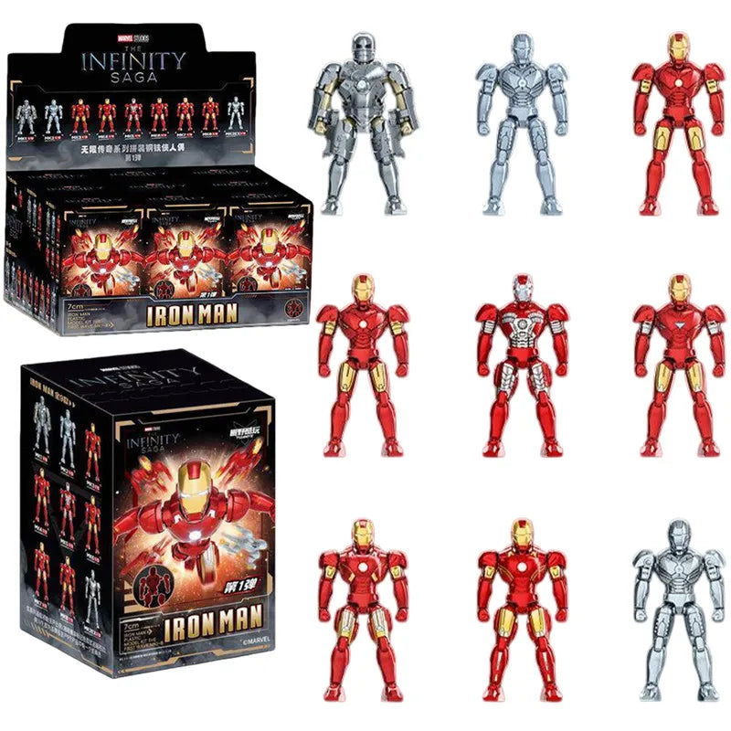 Figuras de Acción de Iron Man MK9 MK17 MK18 MK19 MK20 MK21 MK22 MK23 MK24 de Tony Stark de Avengers, Juguetes Ensamblados, Caja Sorpresa, Regalos