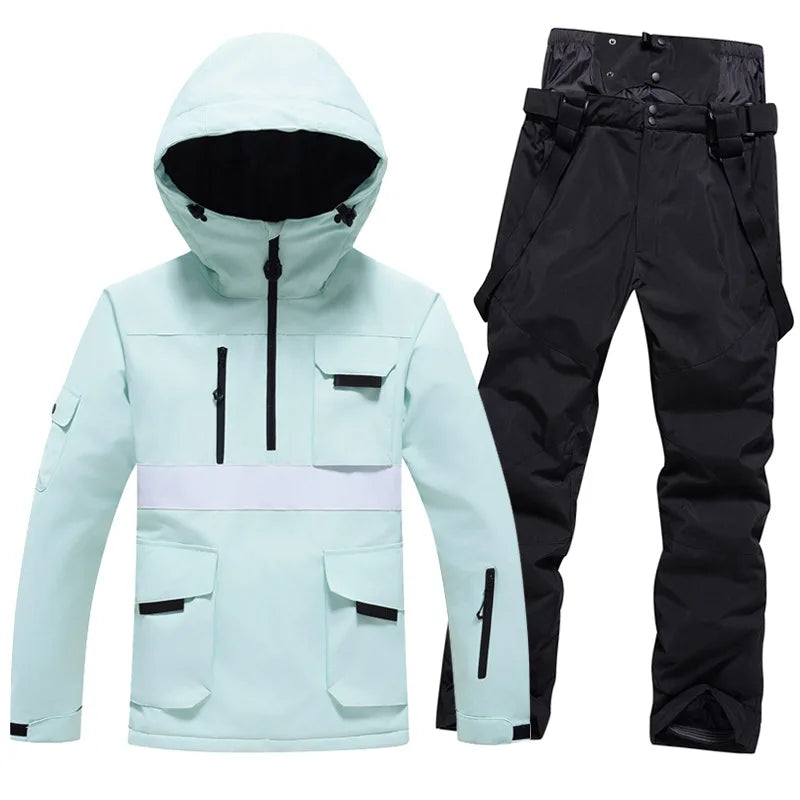 Traje de Esquí Profesional 2026, para Hombre y Mujer, Resistente al Viento y al Agua, para Tabla Individual y Doble