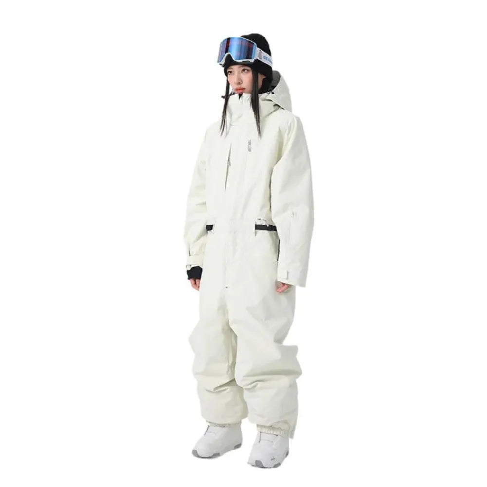 Mono de Esquí de una Pieza para Mujer, de Algodón, a Prueba de Frío, Anorak para Hombre, 3L, Cortavientos e Impermeable, комбинезон женский зимний
