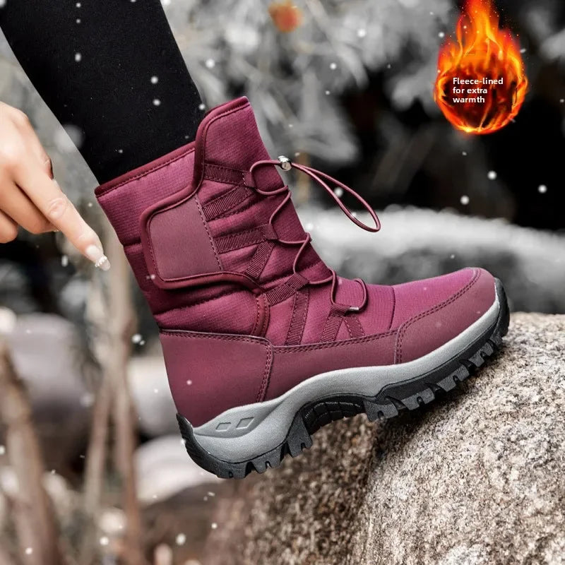 Nuevas Botas de Invierno para Hombre y Mujer, Botas de Nieve Impermeables y Antideslizantes, Botas de Esquí Cálidas, Botas de Senderismo, Botas de Viaje