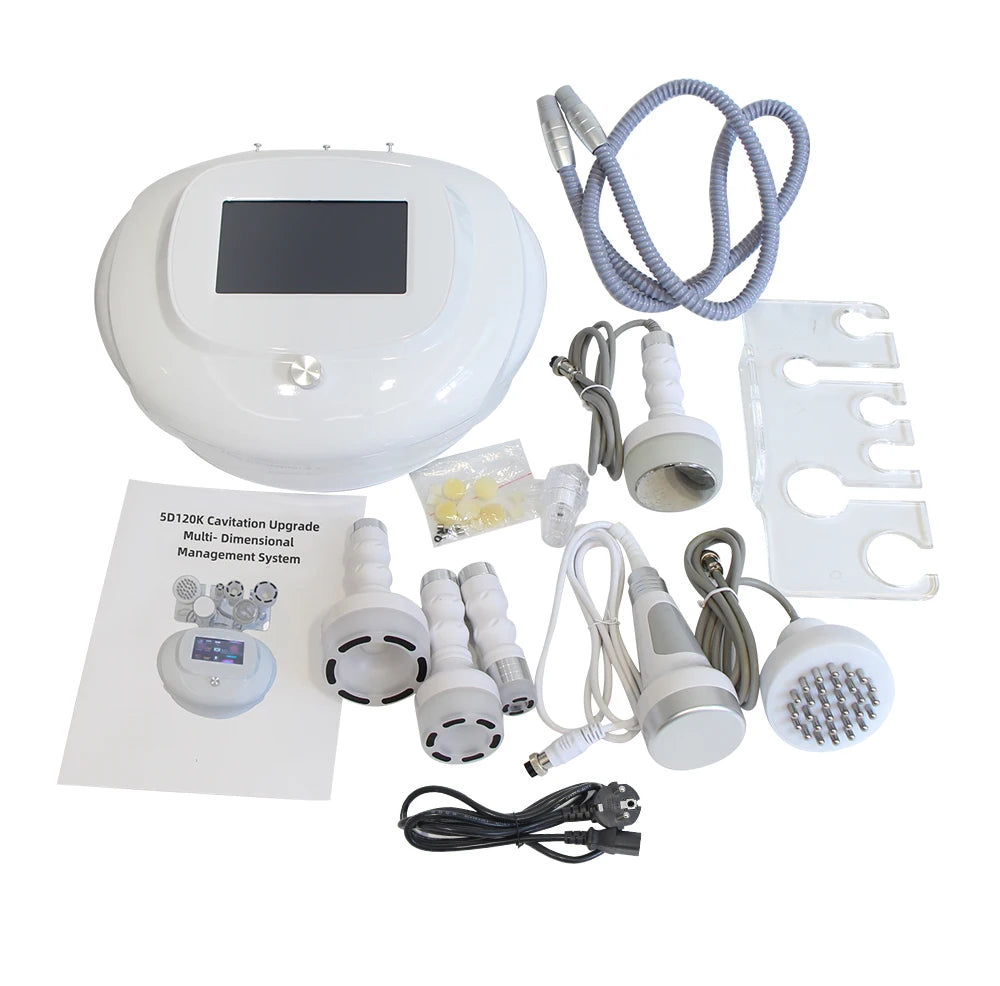Máquina de cavitación 120K, masaje con vacío, modelado corporal, lifting facial, anticelulítico, vibración con calor, dispositivo de belleza.