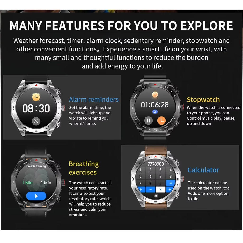 New T95 Smart Watch TWS 2-in-1 Bluetooth Earphones with Built-in Speaker HIFI Sound Quality Noise Canceling Earplugs Smartwatch