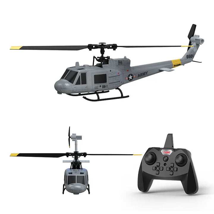 Helicóptero RC KOOTAI F06 UH-1 Huey 2.4G 4CH con Flujo Óptico, Localización, Mantenimiento de Altitud, Sin Flybar, Escala 1:48