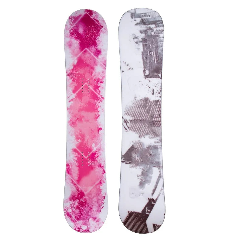 Oferta caliente: Set de snowboard de carreras para adultos con sujeción libre para saltos, tabla sándwich lisa para práctica al por mayor para niños
